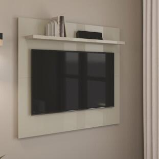 Painel Pequeno 90cm Quarto Sala Para TV 32 Sirius Patrimar Off White