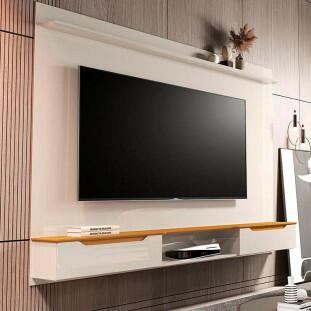 Painel Para TV 65 Polegadas 160cm Studio 1.6 EDN Off White/Cedro