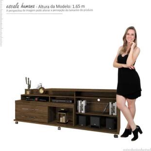 Rack Bancada Para TV 50 Polegadas 5544 JB Bechara Canela