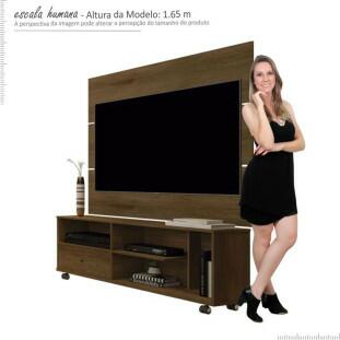 Rack 5808 Com Painel Para TV 5303 JB Bechara Canela