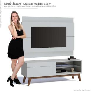 Rack com Painel Para TV Classic 1G 1.4 Imcal Branco