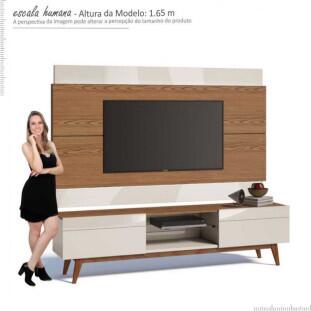 Rack com Painel Para TV Classic 2G 1.8 Imcal Freijo/Off White