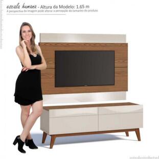 Rack com Painel Para TV Classic 2G 1.4 Imcal Freijo/Off White