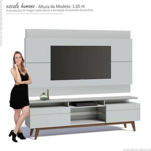 Rack com Painel Para TV Classic Mais 2G 1.8 Imcal Branco