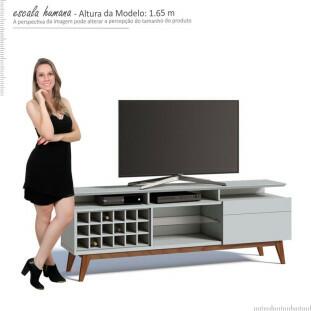 Rack Para Sala TV 65 Polegadas Classic Mais AD 1.8 Imcal Branco