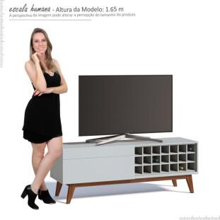 Rack Pequeno TV 55 Polegadas Classic AD 1.4 Imcal Branco