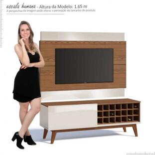 Rack com Painel Para TV Classic AD 1.4 Imcal Freijo/Off White