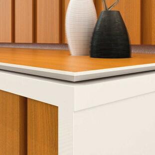 Rack Para TV 218cm 75 Polegadas Brise 2.2 EDN Off White/Cedro 