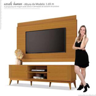 Rack Com Painel Legacy 1.6 Para TV 60 Polegadas EDN Cedro Natural