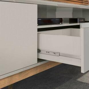 Rack Para Sala Ripado 1.8 Para TV 75 Pol Brunt EAX Móveis Fendi/Freijo