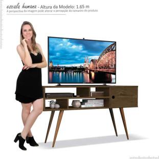 Rack Retrô Para TV até 50 Kenzo EDN Nogal