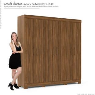 Guarda Roupa Casal 6 Portas 2.0 Madri Gelius Nogueira