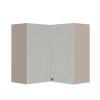 Módulo Armário Aéreo Canto L 88x76x34cm 100% MDF Cozinha Provence Robel Fendi/Branco Matte