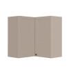 Módulo Armário Aéreo Canto L 88x76x34cm 100% MDF Cozinha Provence Robel Fendi/Fendi Matte