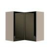 Módulo Armário Aéreo Canto L 88x76x34cm Vidro Reflecta 100% MDF Cozinha Provence Robel Fendi