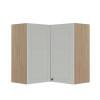 Módulo Armário Aéreo Canto L 88x76x34cm 100% MDF Cozinha Provence Robel Hanover/Branco Matte