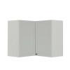 Módulo Armário Aéreo Canto L 68x76x34cm 100% MDF Cozinha Provence Robel Branco/Branco Matte