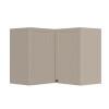 Módulo Armário Aéreo Canto L 68x96x56cm 100% MDF Cozinha Provence Robel Fendi/Fendi Matte