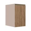 Módulo Balcão 40cm 1 Porta 100% MDF Cozinha Modulada Gold J Robel Fendi/Amendoeira BP