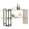 Aparador 136cm Pés Ferro 4034 Luxo JB Bechara Perola/Preto