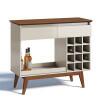 Aparador Para Sala de Jantar 113cm Adega Classic AD Imcal Off White/Freijó
