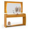 Aparador Com Espelho Sala Estar Sublime Gelius Naturale/Off White