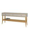 Aparador Retrô 3 Gavetas 154cm Bari EDN Fendi/Freijo