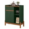 Aparador Bar Pequeno 81cm Bari Casa D Verde/Cedro