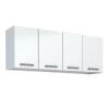 Armário Aéreo de Cozinha 4 Portas Eros Flat 140 Cozimax Branco