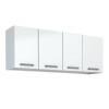 Armário Aéreo de Cozinha 4 Portas Eros Flat 150 Cozimax Branco