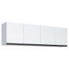Armário Aéreo Aço 4 Portas Cozinha Gaia 200cm Cozimax Branco