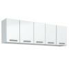 Armário Aéreo de Cozinha 5 Portas Eros Flat 200 Cozimax Branco