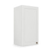 Módulo Armário Aéreo 30x68x34cm 1 Porta 100% MDF Cozinha Provence Robel Branco/Branco Matte