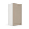 Módulo Armário Aéreo 30x68x34cm 1 Porta 100% MDF Cozinha Provence Robel Branco/Fendi Matte