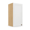 Módulo Armário Aéreo 30x68x34cm 1 Porta 100% MDF Cozinha Provence Robel Hanover/Branco Matte