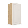 Módulo Armário Aéreo 30x68x34cm 1 Porta 100% MDF Cozinha Provence Robel Hanover/Off White Matte