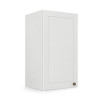 Módulo Armário Aéreo 35x68x34cm 1 Porta 100% MDF Cozinha Provence Robel Branco/Branco Matte