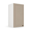 Módulo Armário Aéreo 35x68x34cm 1 Porta 100% MDF Cozinha Provence Robel Branco/Fendi Matte