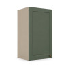 Módulo Armário Aéreo 35x68x34cm 1 Porta 100% MDF Cozinha Provence Robel Fendi/Salvia Matte
