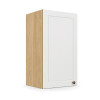 Módulo Armário Aéreo 35x68x34cm 1 Porta 100% MDF Cozinha Provence Robel Hanover/Branco Matte