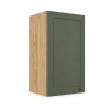 Módulo Armário Aéreo 35x68x34cm 1 Porta 100% MDF Cozinha Provence Robel Hanover/Salvia Matte