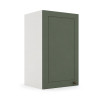 Módulo Armário Aéreo 40x68x34cm 1 Porta 100% MDF Cozinha Provence Robel Branco/Salvia Matte
