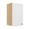 Módulo Armário Aéreo 40x68x34cm 1 Porta 100% MDF Cozinha Provence Robel Hanover/Branco Matte