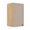 Módulo Armário Aéreo 40x68x34cm 1 Porta 100% MDF Cozinha Provence Robel Hanover/Fendi Matte