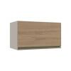 Módulo Armário Aéreo 60cm Porta Basculante 100% MDF Cozinha Modulada Gold Robel Fendi/Hanover