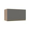 Módulo Armário Aéreo 60cm Porta Basculante 100% MDF Cozinha Modulada Gold Robel Hanover/Cinza