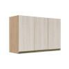 Módulo Armário Aéreo 68x120x34 3 Portas 100% MDF Cozinha Modulada Gold J Robel Hanover/Aspen