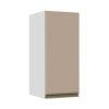 Módulo Armário Aéreo 68x30x34 1 Porta 100% MDF Cozinha Modulada Gold J Robel Branco/Fendi Matte