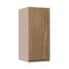 Módulo Armário Aéreo 68x30x34 1 Porta 100% MDF Cozinha Modulada Gold J Robel Fendi/Amendoeira BP