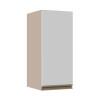 Módulo Armário Aéreo 68x30x34 1 Porta 100% MDF Cozinha Modulada Gold J Robel Fendi/Branco Matte